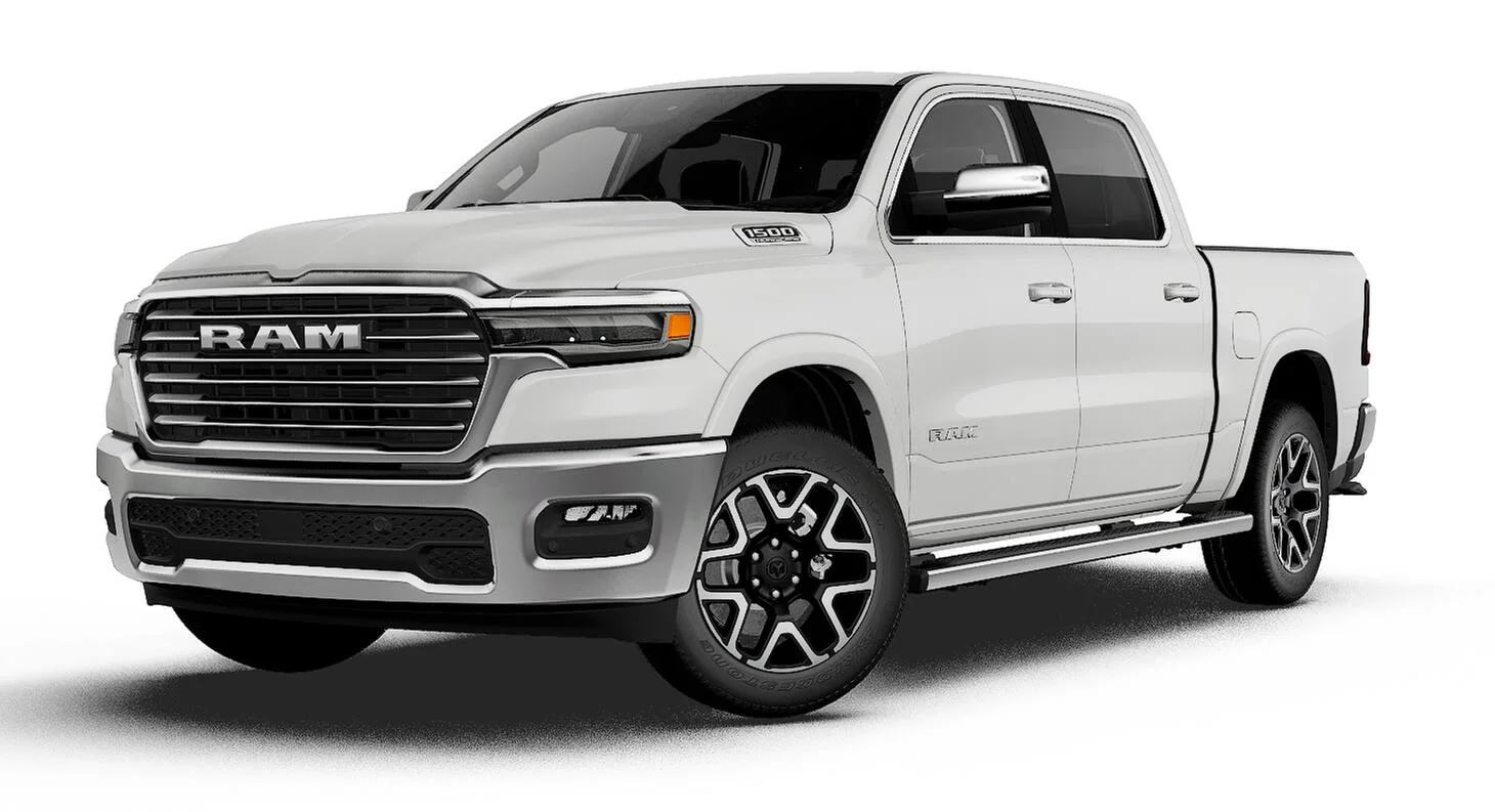 New 2027 Bright White Clear-Coat Exterior Paint RAM Laramie image 27