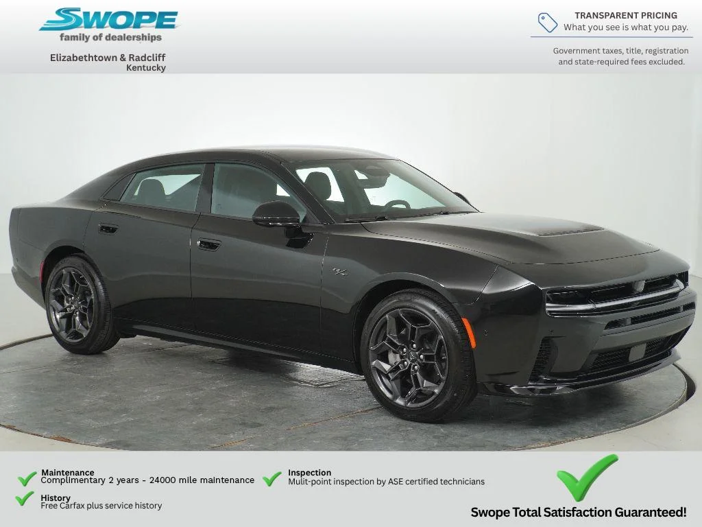 New 2026 Diamond Black Crystal Pearlcoat Dodge R/T Plus image 1