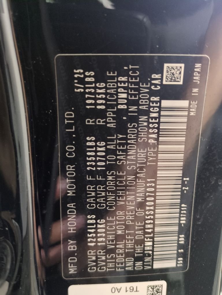 Used 2025 Crystal Black Pearl Honda Sport Touring image 29