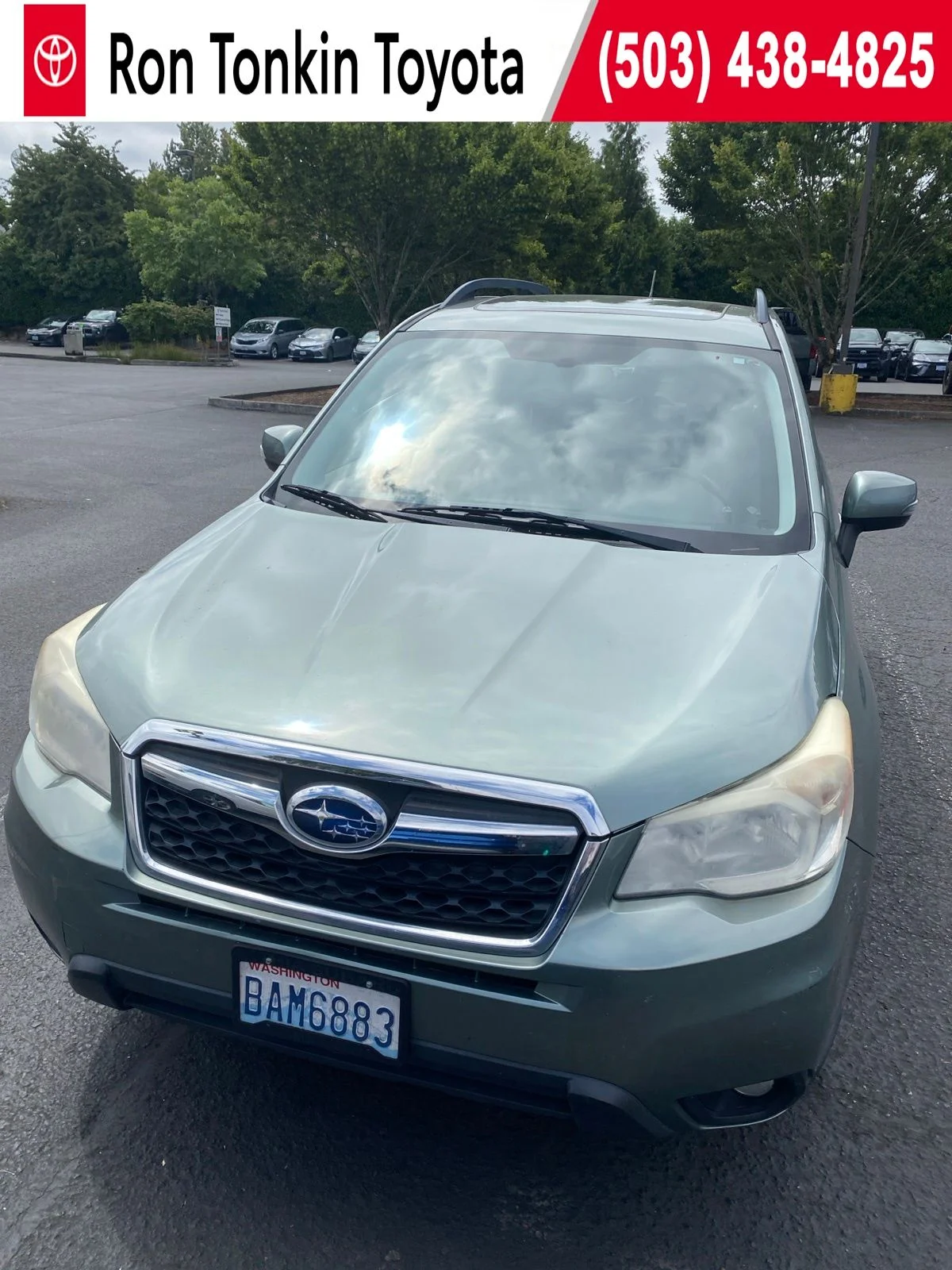 Used 2015 Jasmine Green Metallic Subaru 2.5i Touring image 1