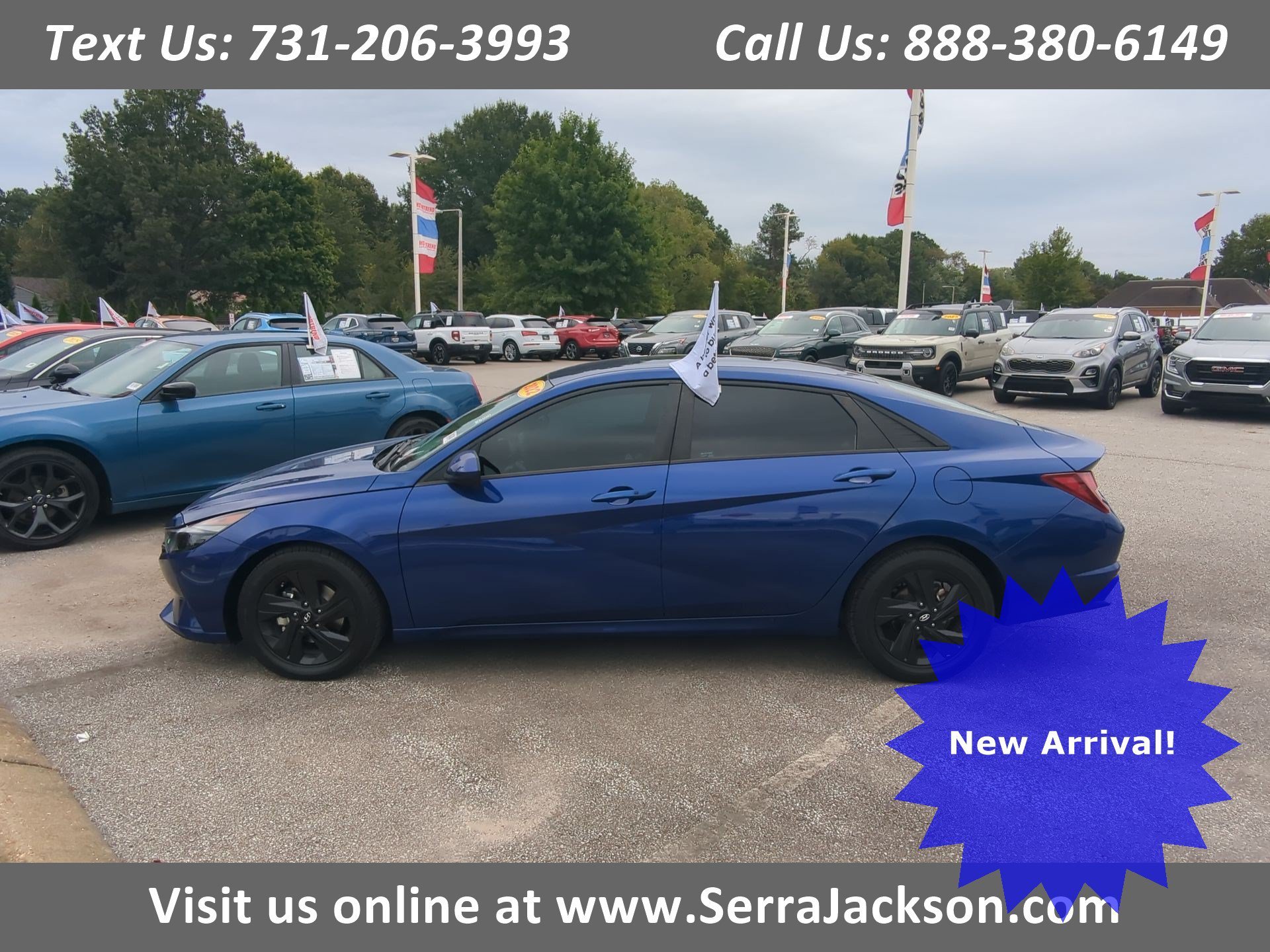 Used 2023 Intense Blue Hyundai SEL image 1