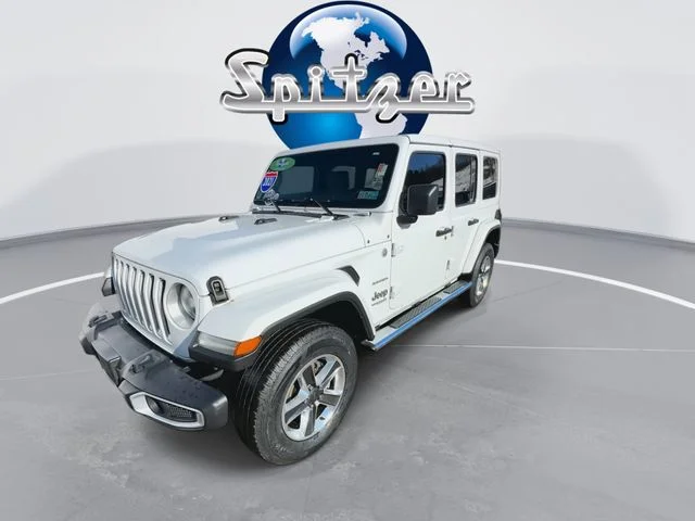 Used 2021 White Jeep Unlimited Sahara image 4