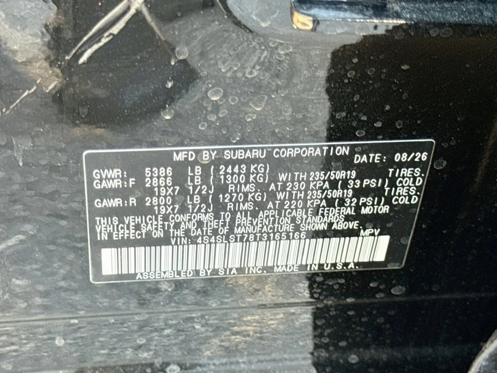 New 2026 Black Subaru Touring Hybrid image 42