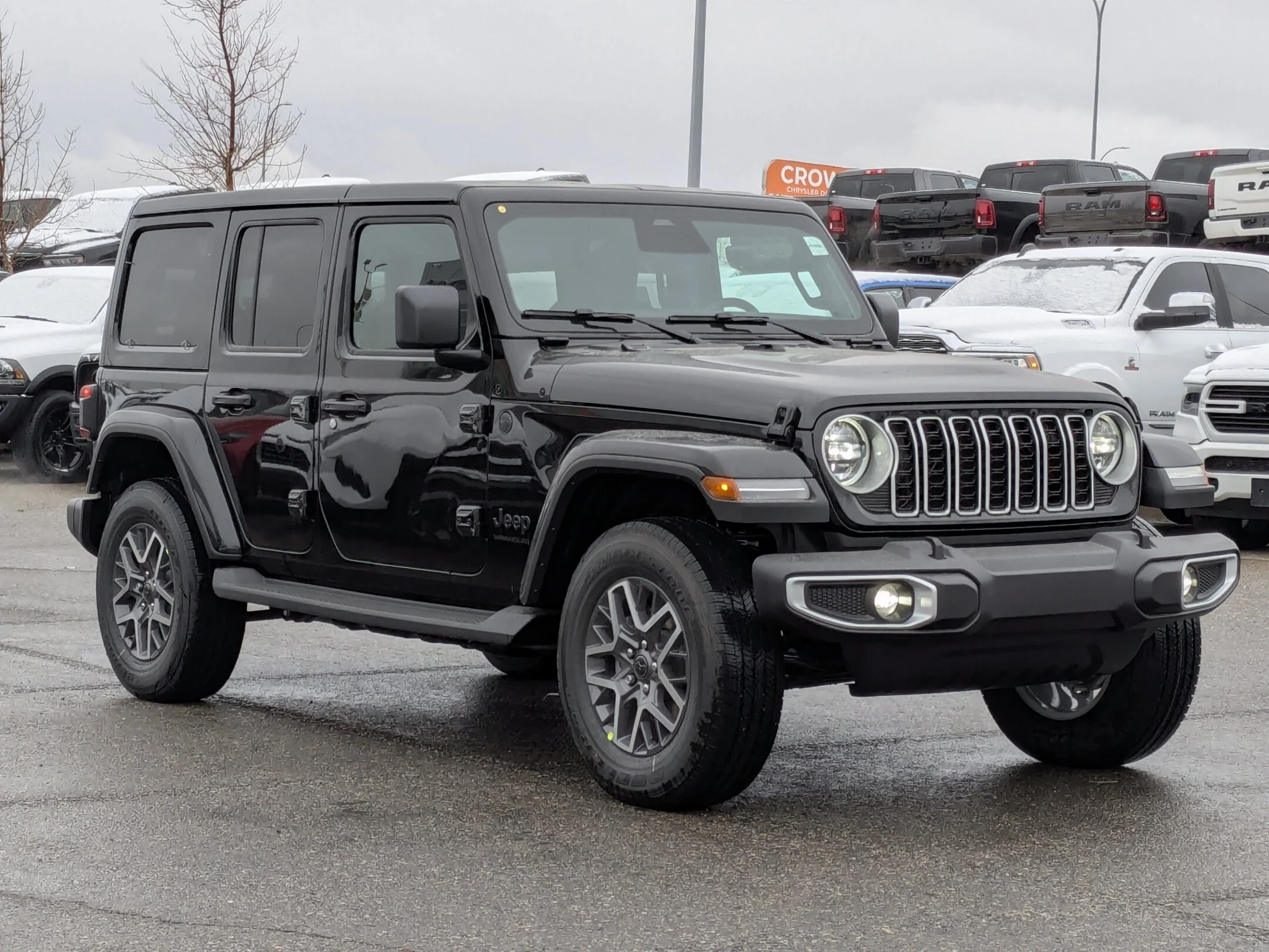 New 2026 Black Jeep Sahara - - Body-Color Hard Top - Safety Grp - Side Steps - Remote Start & More! image 2