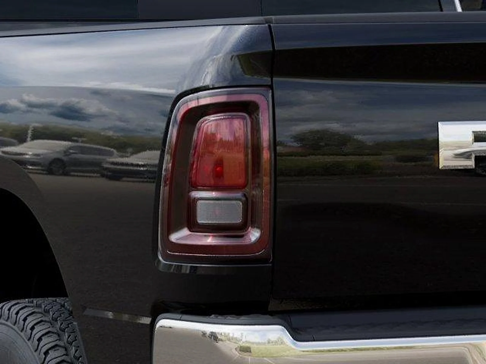 New 2026 Diamond Black Crystal Pearl-Coat Exterior Paint RAM Tradesman Crew Cab 4x4 6