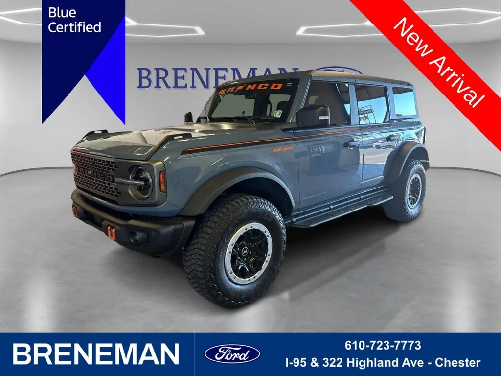 Used 2023 Azure Gray Metallic Ford Badlands image 1