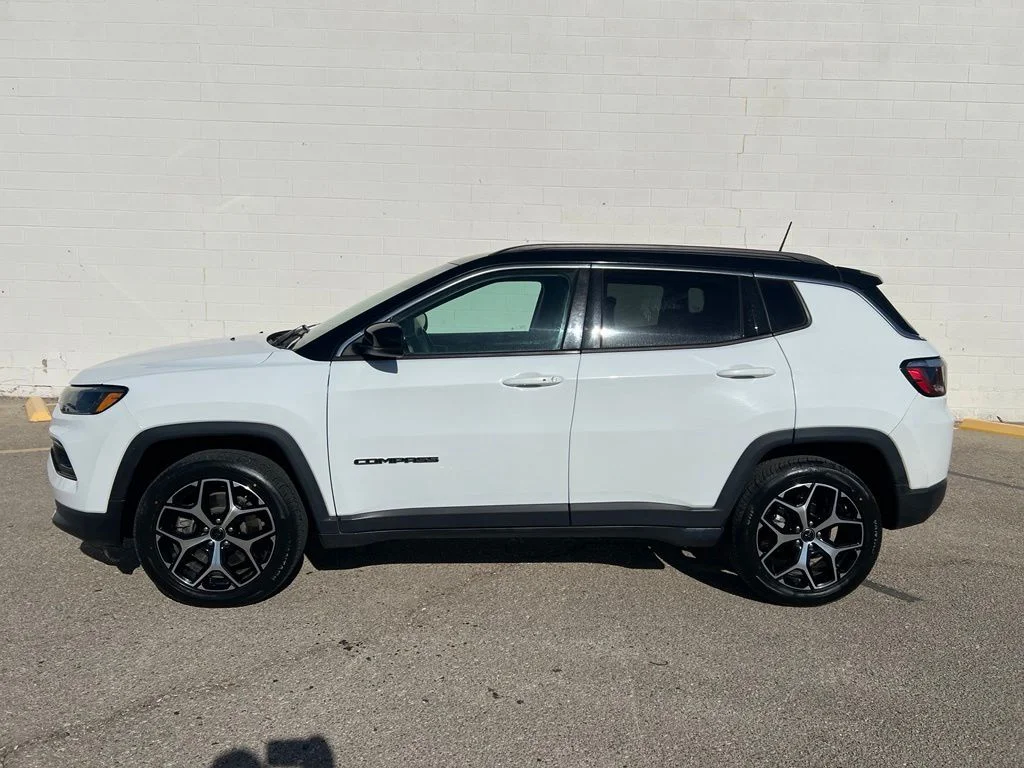 Used 2025 Bright White Clearcoat Jeep Limited image 3