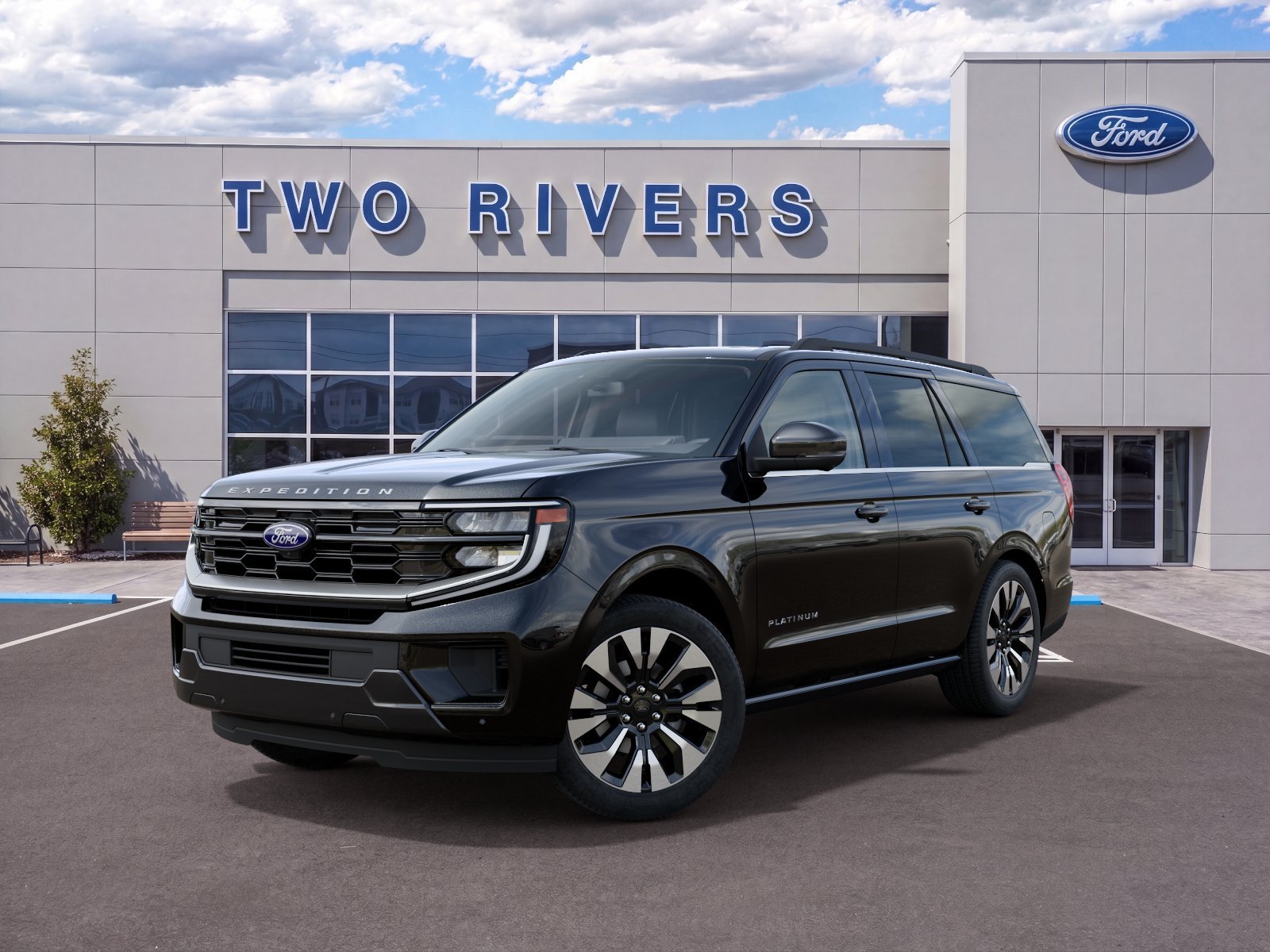 New 2027 Agate Black Metallic Ford Platinum image 2