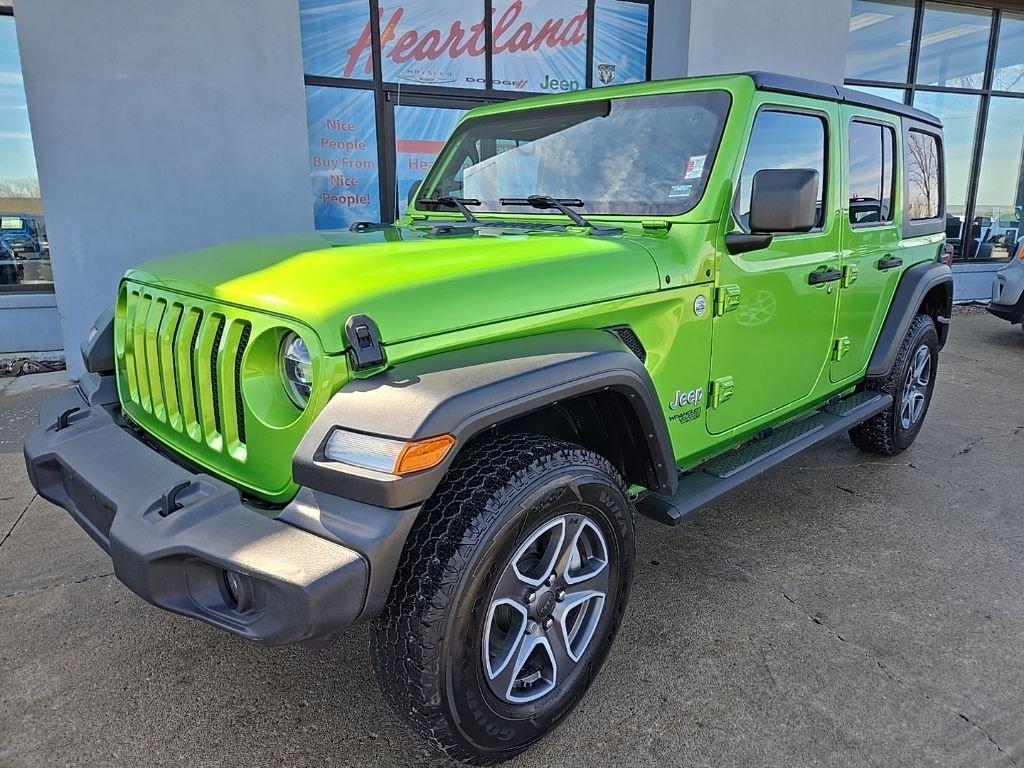 Used 2020 Jeep Wrangler Unlimited Sport S with VIN 1C4HJXDN9LW147482 for sale in Kansas City