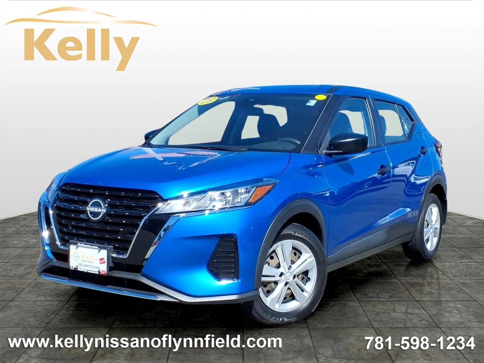 Certified Used 2023 Electric Blue Metallic Nissan S image 1