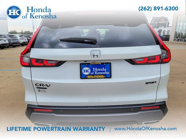 New 2027 Platinum White Pearl Honda Sport-L Hybrid AWD image 6