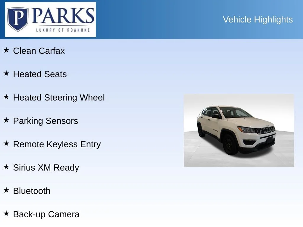 Used 2017 White Jeep Sport image 4