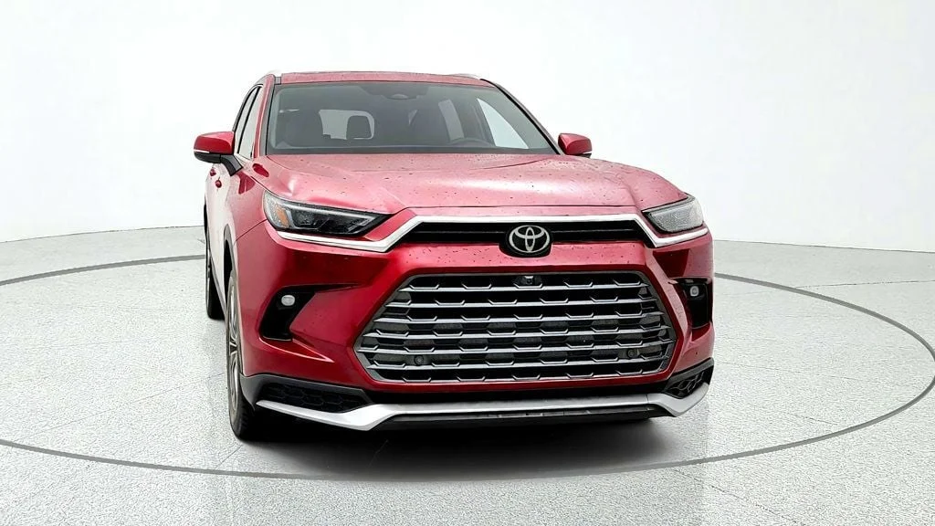 Used 2025 Ruby Flare Pearl Toyota Hybrid MAX Platinum AWD w/ Illuminated Cargo Sill image 2