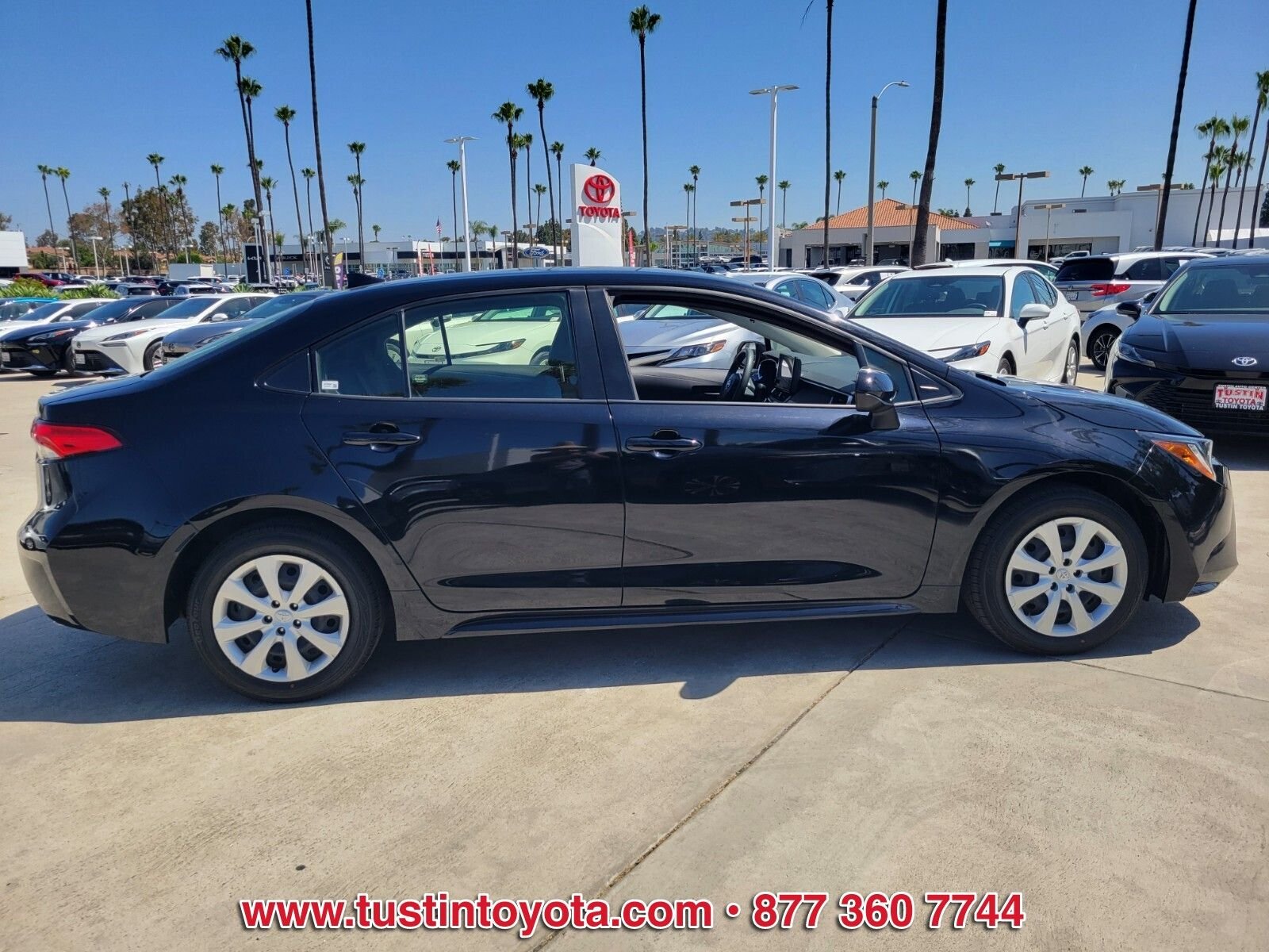 Certified Used 2024 Black Toyota LE image 3