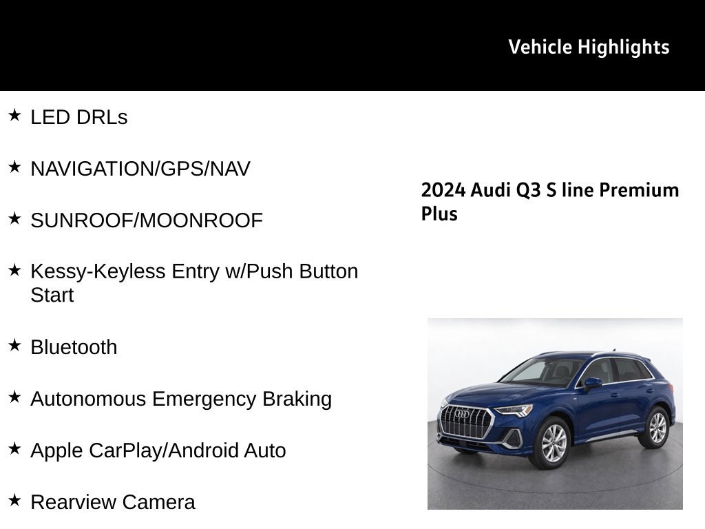 Used 2024 Navarra Blue Metallic Audi Premium Plus image 28