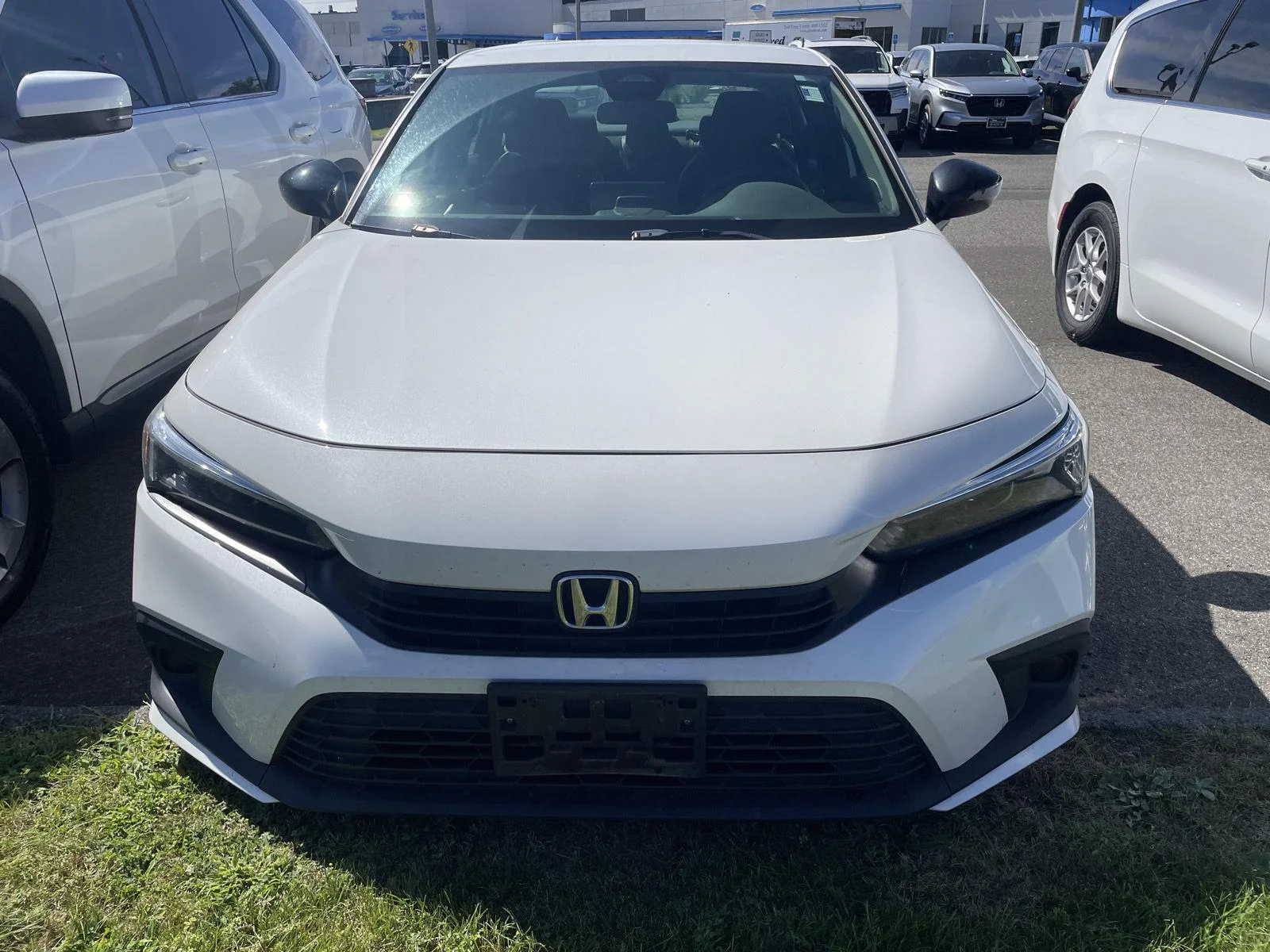 Used 2024 Platinum White Pearl Honda Sport image 2