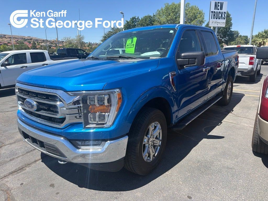 Used 2021 Blue Metallic Ford XLT image 1