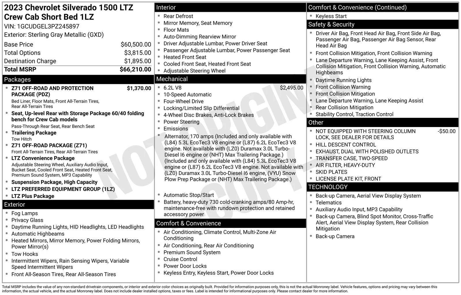 Used 2023 Sterling Gray Metallic Chevrolet LTZ image 32