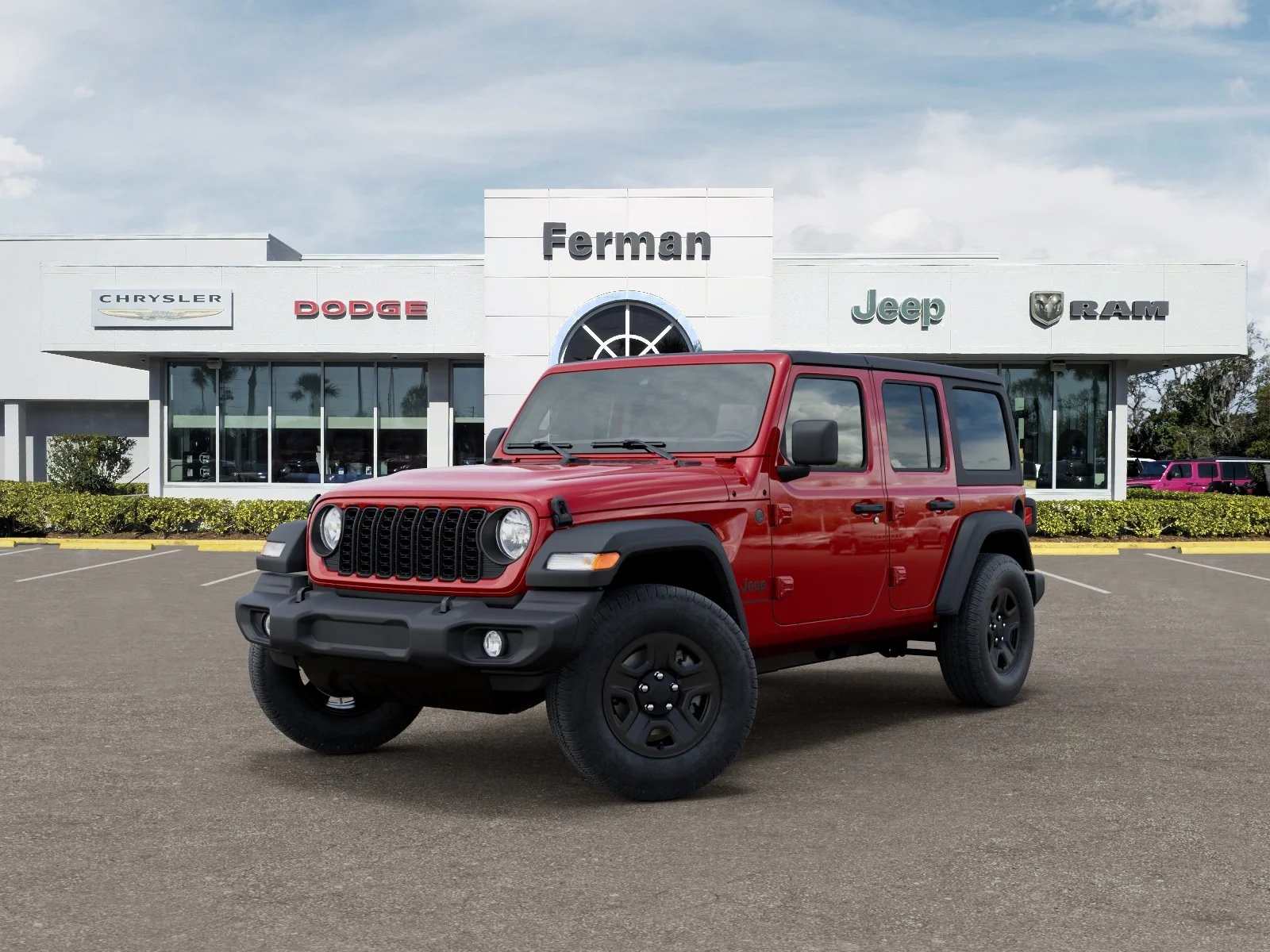 New 2026 Firecracker Red Clear-Coat Exterior Paint Jeep Sport image 36