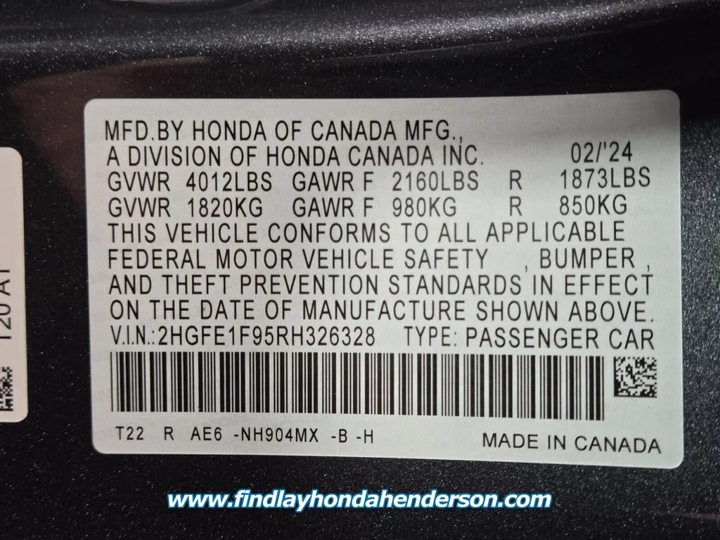 Certified Used 2024 Meteorite Gray Metallic Honda Touring image 14