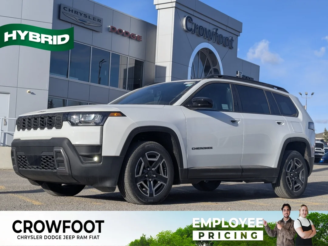 New 2026 White Jeep Laredo - - 4x4 - Pkg 23F - Compact Spare - 1.6L Turbo Hybrid - 12.3 Touchscreen & More! image 1