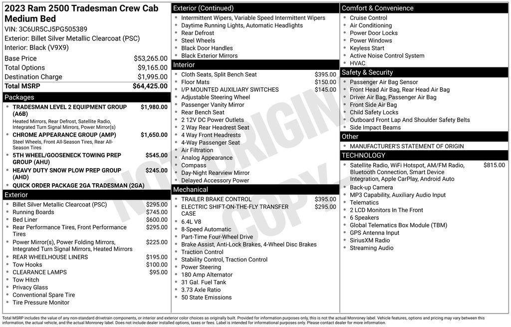 Used 2023 Silver Ram Tradesman image 9