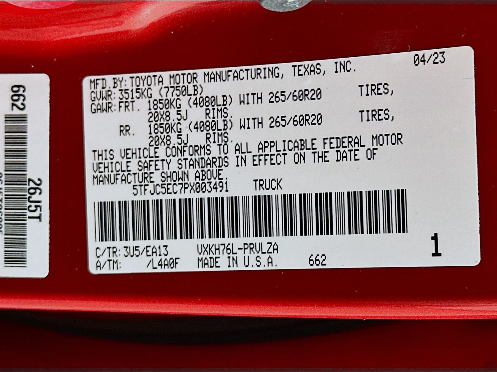 Used 2023 Red Toyota Limited image 33