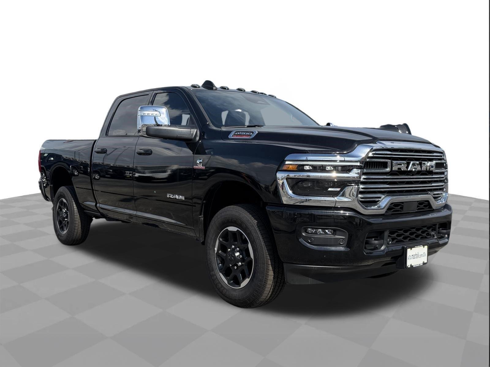 Used 2025 Diamond Black Crystal Pearlcoat Ram Laramie image 7