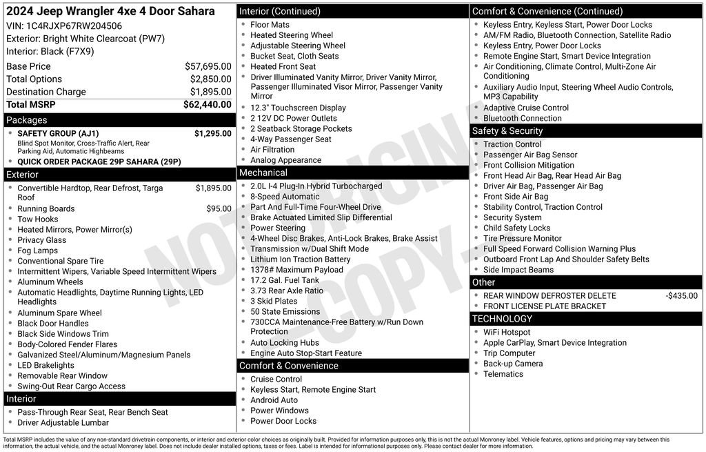 Used 2024 White Jeep Sahara 4xe image 21
