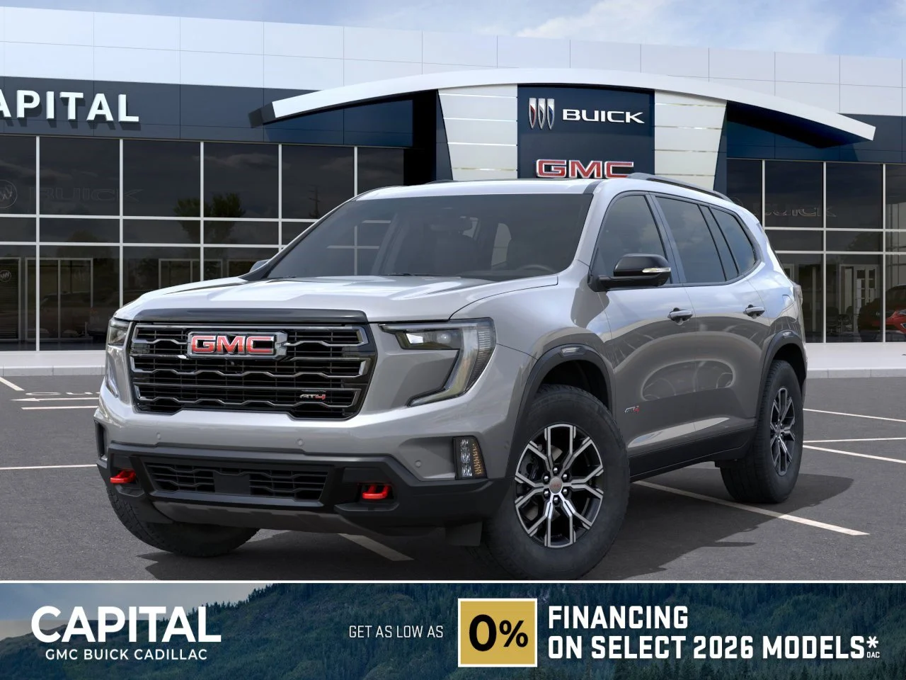 New 2026 Sterling Metallic GMC AT4 AWD image 1