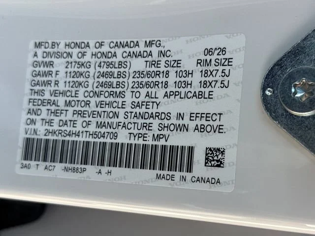 New 2026 Platinum White Pearl Honda EX image 17