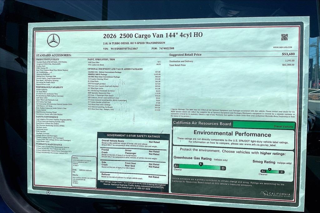 New 2026 Steel Blue Mercedes-Benz Cargo 144 WB image 10