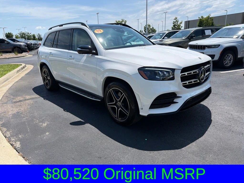 Used 2022 White Mercedes-Benz GLS 450 image 1