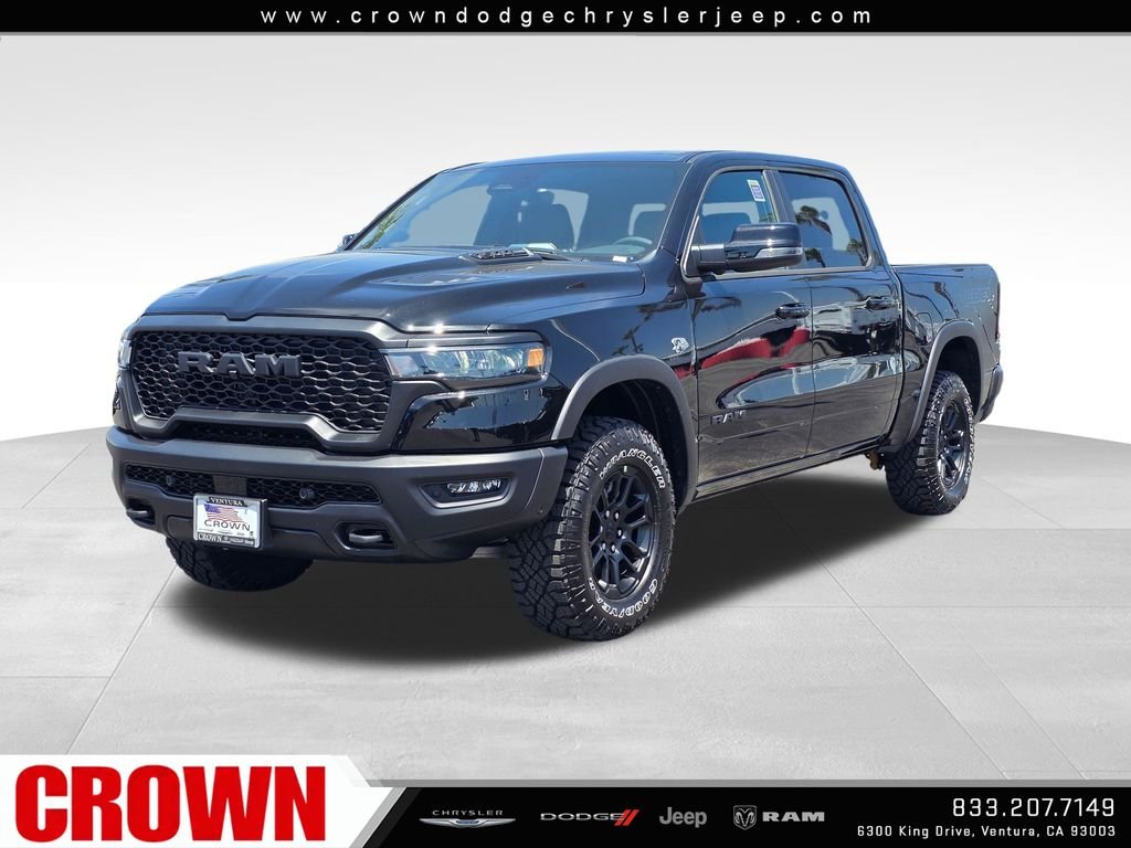New 2026 Diamond Black Crystal Pearl-Coat Exterior Paint RAM Rebel image 1