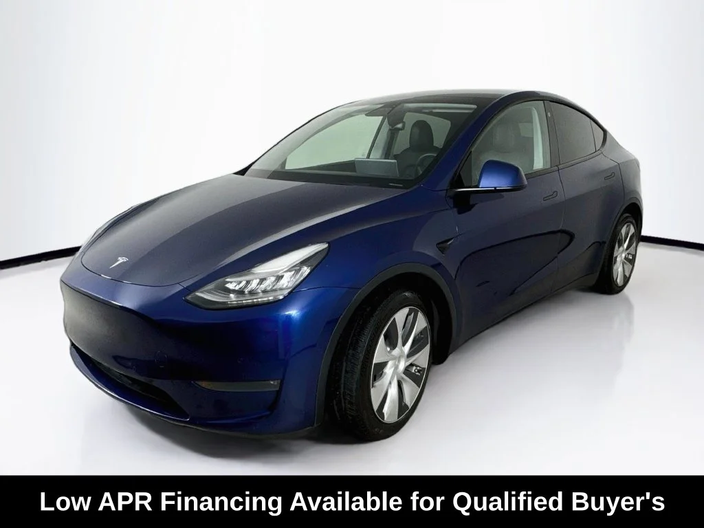 Used 2021 Deep Blue Metallic Tesla Long Range image 3