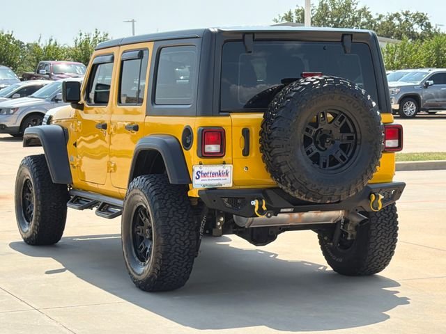 Used 2018 Yellow Jeep Unlimited Sport image 6