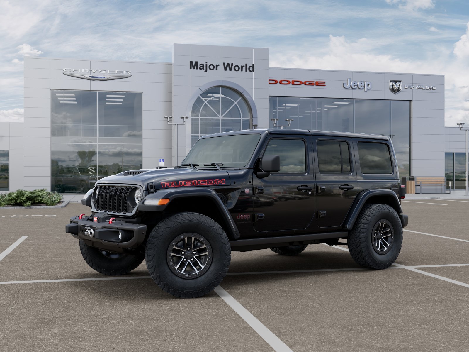 New 2026 Black Clear-Coat Exterior Paint Jeep Rubicon image 41