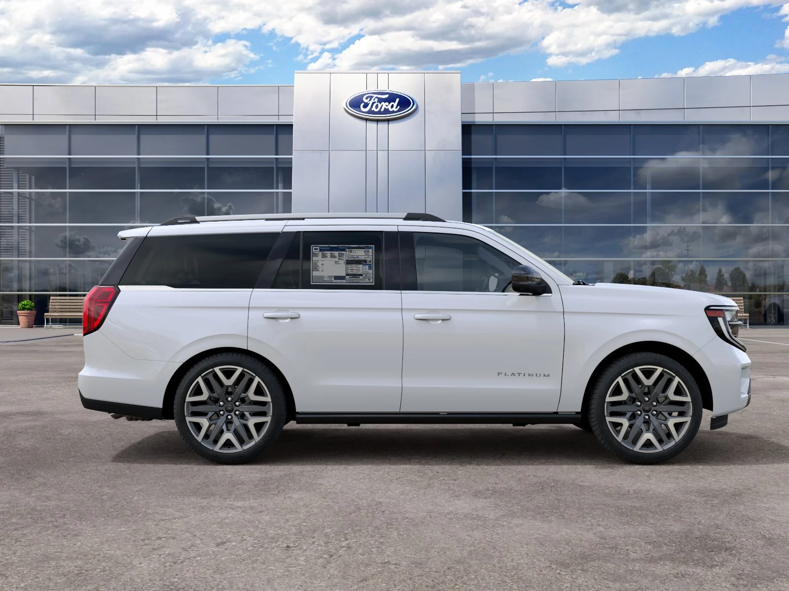 New 2027 Star White Metallic Tri-Coat Ford Platinum image 55