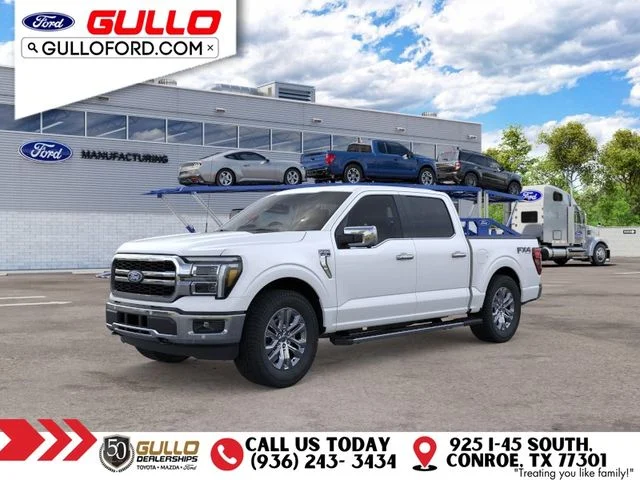 New 2026 Star White Metallic Tri-Coat Ford Lariat image 1