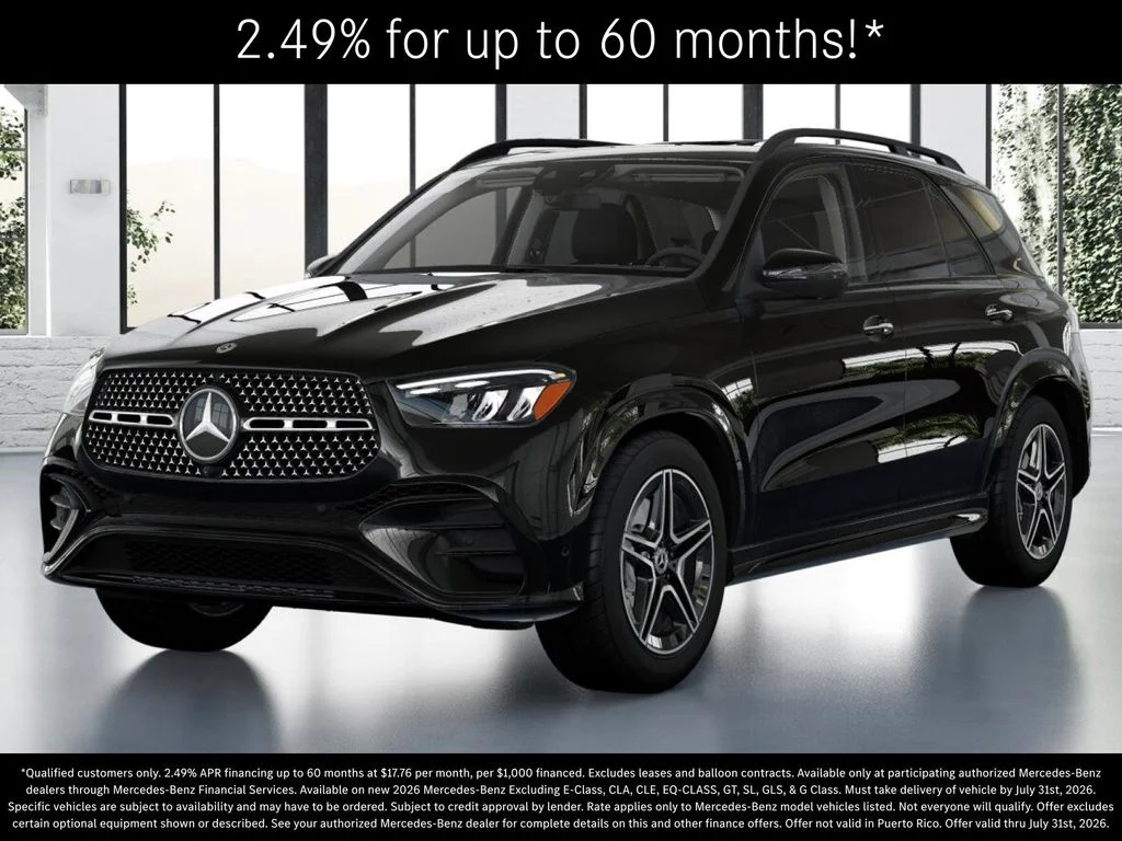 New 2026 Obsidian Black Metallic Mercedes-Benz GLE 350 image 1