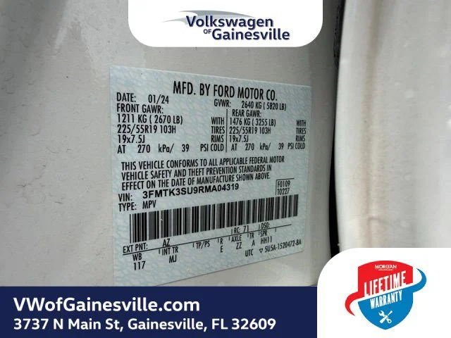 Used 2024 White Metallic Ford Premium image 29