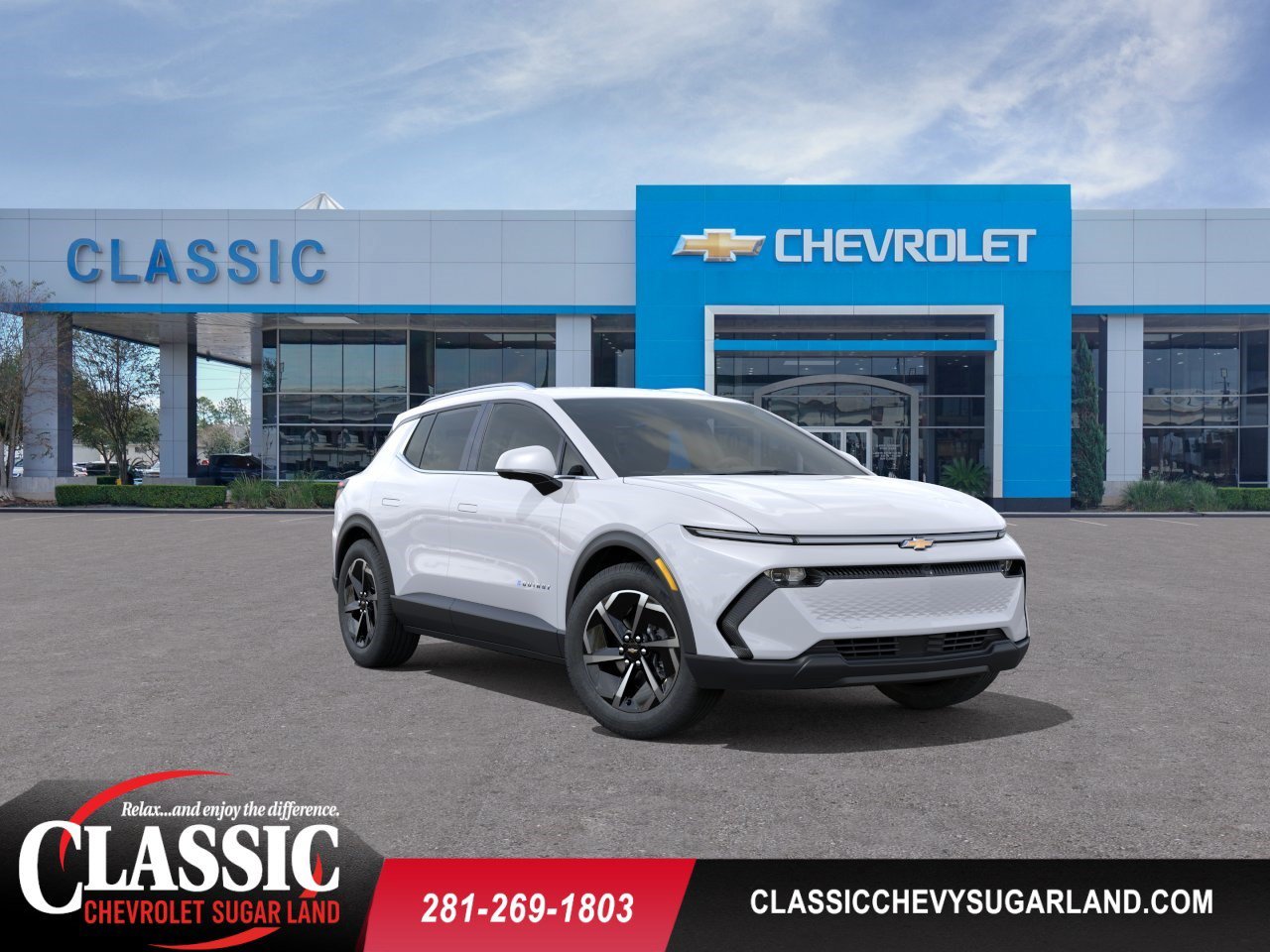 2026 Chevrolet Equinox EV LT White at Classic Elite Chevrolet Sugar Land
