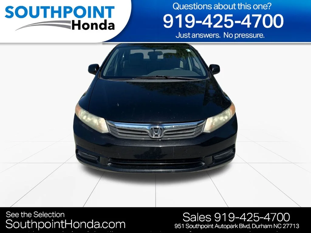 Used 2012 Honda Civic EX with VIN 19XFB2F8XCE331189 for sale in Durham, NC