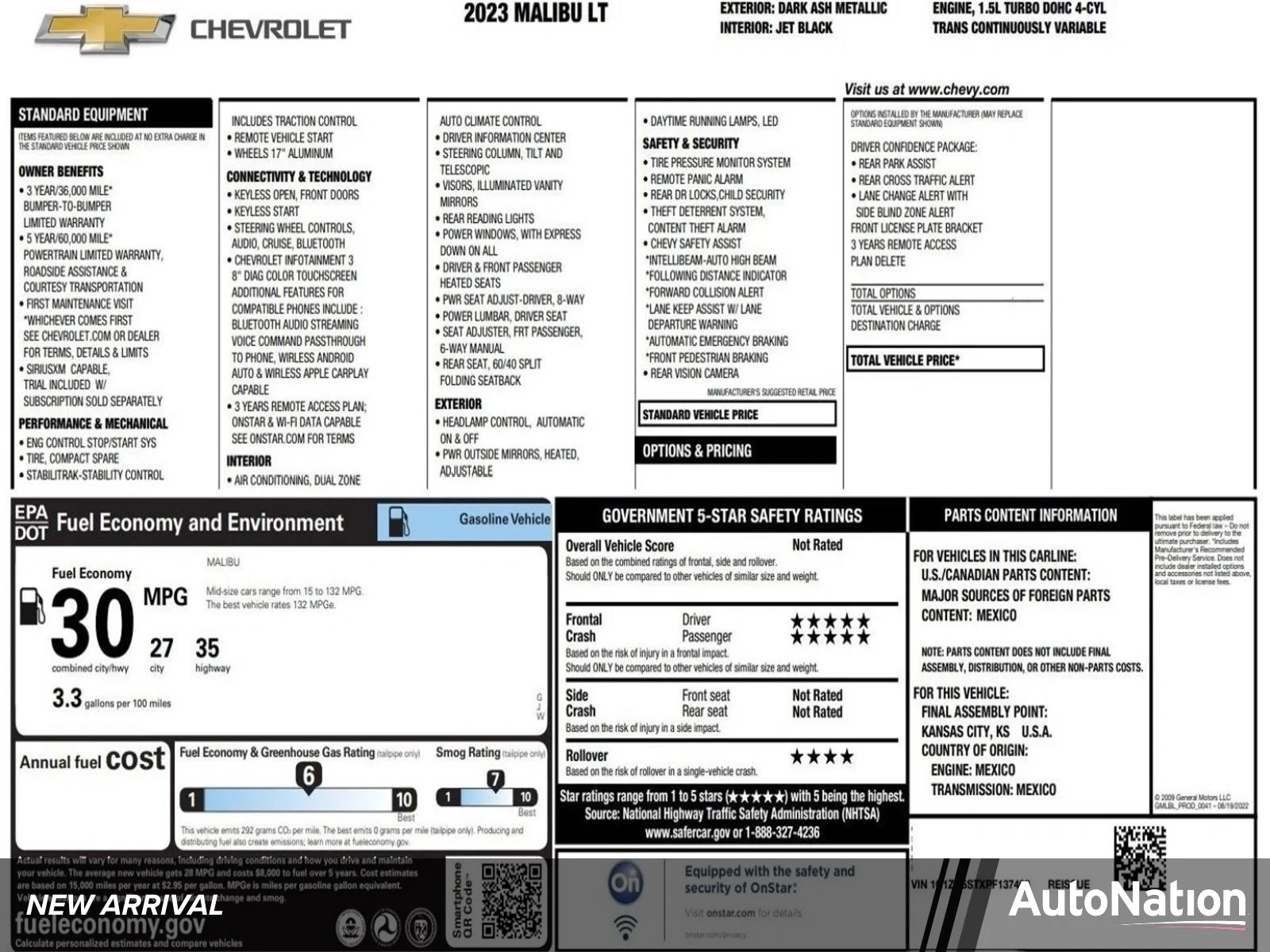 2023 Chevrolet Malibu 1LT