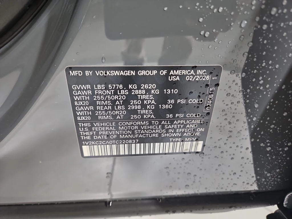 New 2026 Gray Volkswagen 2.0T SE w/Technology image 26