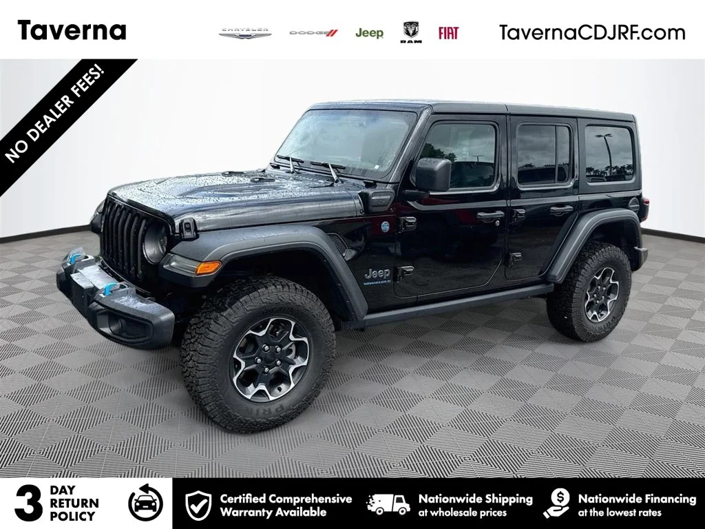 Used 2023 Black Jeep Rubicon 4xe image 1