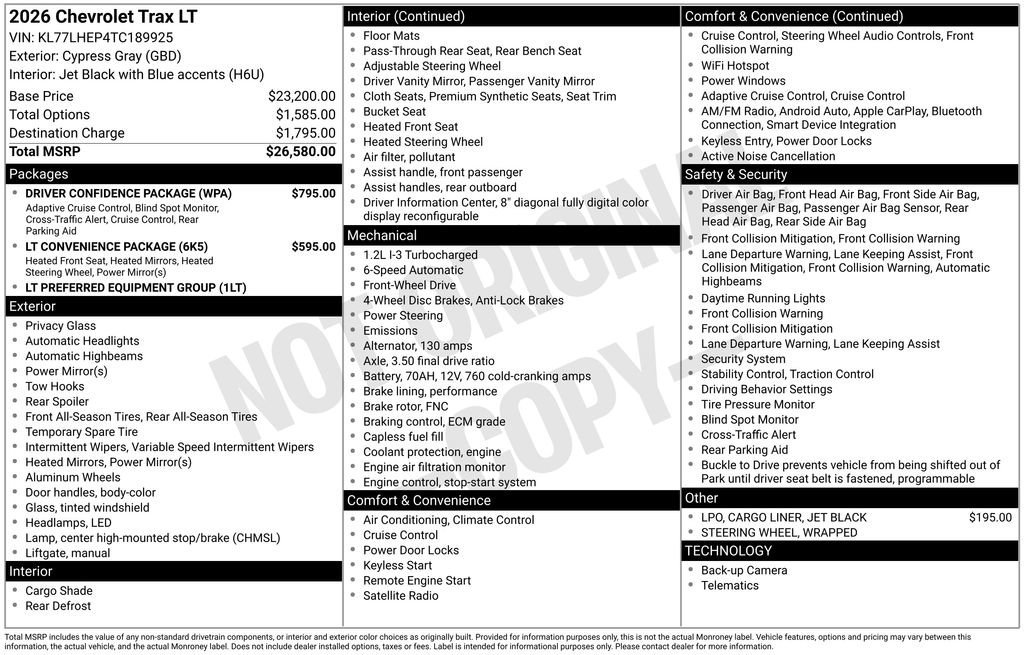 2026 Chevrolet Trax LT - Photo 11