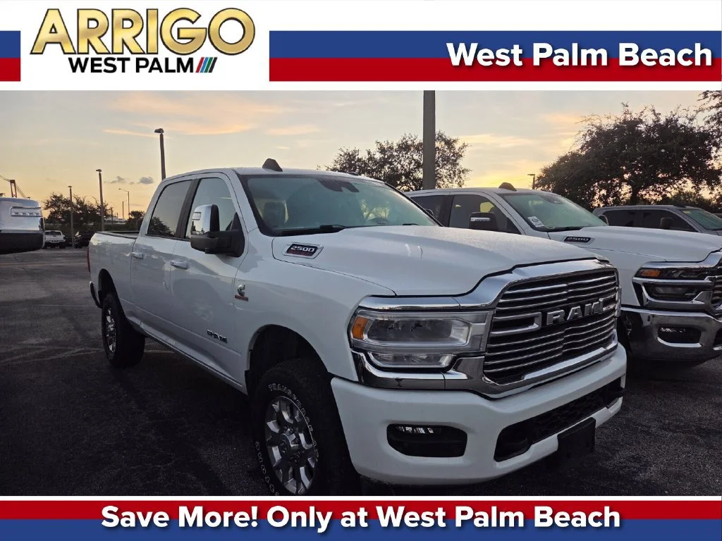 Used 2024 Bright White Clearcoat Ram Laramie image 1