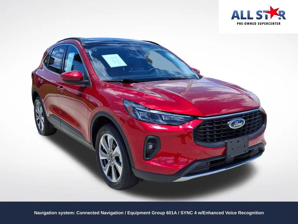 Used 2025 Red Ford Platinum image 1