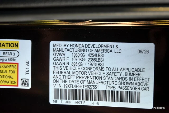 New 2026 Crystal Black Pearl Honda FWD Touring Hybrid image 20